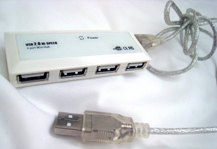 4-port mini-hub USB 2.0 Hi-speed