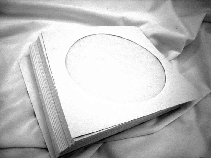 White individual Cd/dvd sleeves cover covers