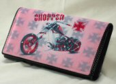 Ladies Wallet with Motorcycle Design