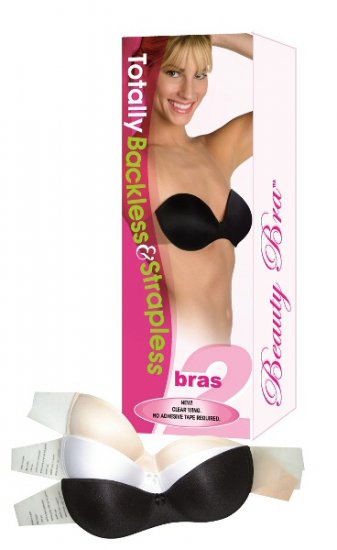 Strapless & Backless Padded Underwire Bras - 1 box of 2