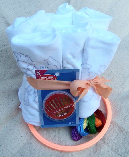*Bunny* Days of the Week tea towel stitch kit