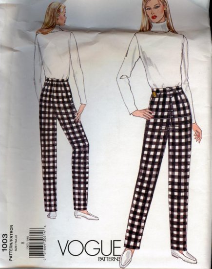 Vogue 1003 Misses Fitting Shell Sloper Pants Size 8 UNCUT