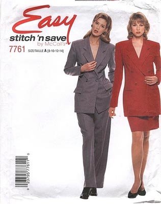 Stitch and Save 7761 EASY Jacket, Skirt, Pants Sewing Pattern Size 8-14 UNCUT