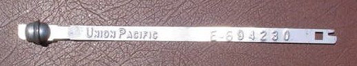 4 Union Pacific Railroad Box Car Seals (Unused)