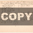 ROSE, LOUIS, SAN DIEGO, CA. 1856,  Land purchase document