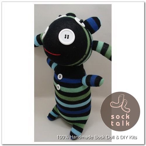 Handmade Sock Monkey Cow Cattle Stuffed Animals Doll