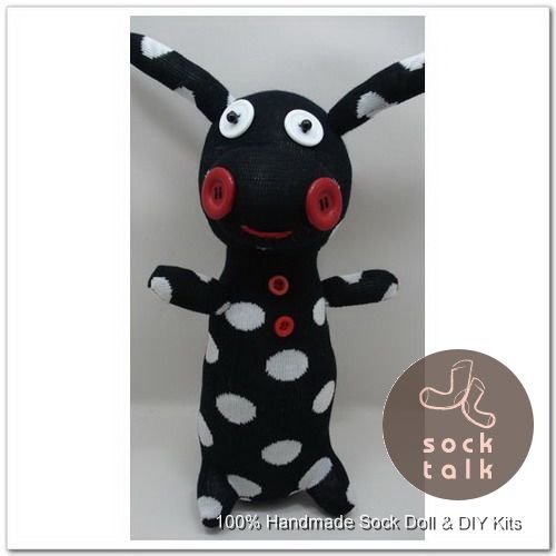Handmade Sock Monkey Cow Cattle Stuffed Animals Doll