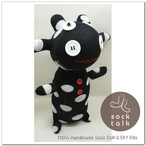 Handmade Sock Monkey Cow Cattle Stuffed Animals Doll