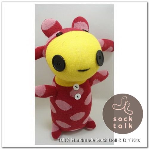 Handmade Sock Monkey Cow Cattle Stuffed Animals Doll
