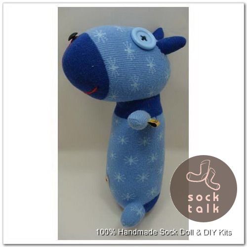 Handmade Sock Monkey Dog Stuffed Animals Doll
