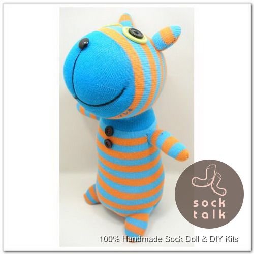 Handmade Sock Monkey Dog Stuffed Animals Doll