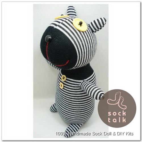 Handmade Sock Monkey Dog Stuffed Animals Doll