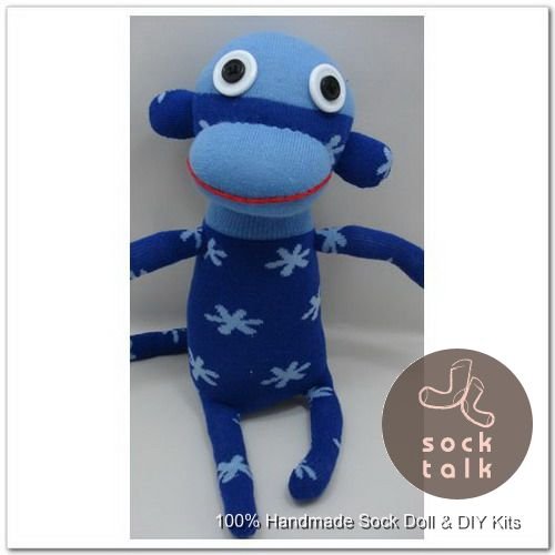 Handmade Sock Monkey Stuffed Animals Doll