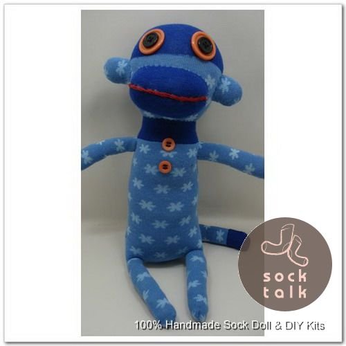 Handmade Sock Monkey Stuffed Animals Doll