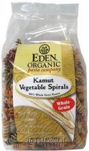 Spirals, Whole Grain Kamut Vegetable, organic 12 oz