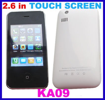 KA09 Touchscreen Mobile Phone White