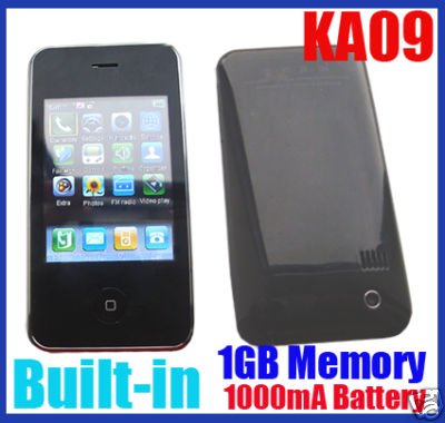 KA09 Touchscreen Mobile Phone Black