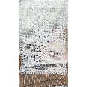 35 inch table runner doily -hand crocheted vintage