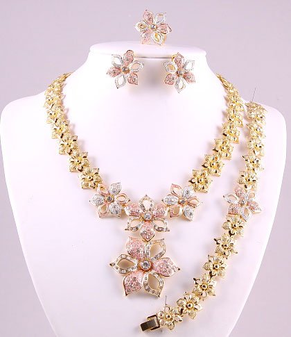 Necklace and Earrings and bracelet