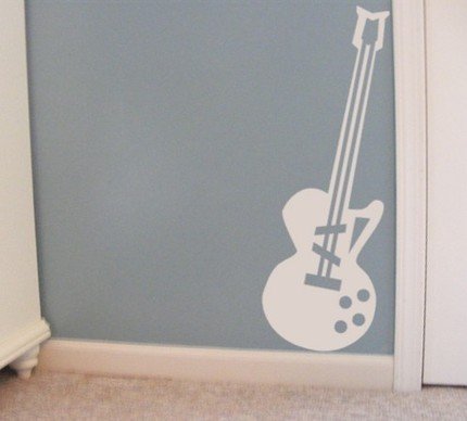Guitar- vinyl graphics Decal