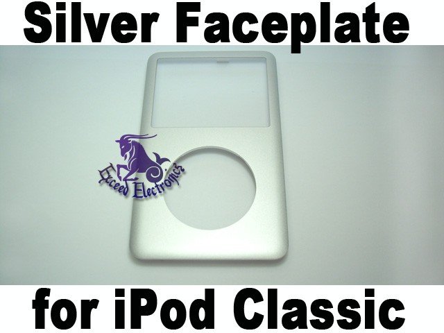 Genuine OEM Silver Metal Front Faceplate Housing Fascia Cover for iPod 6th Gen Classic 80GB 160GB