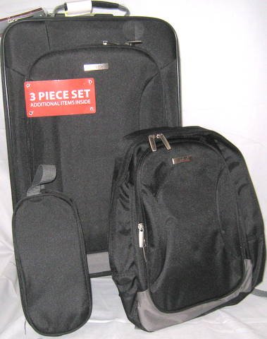 Embark 3 piece overnite luggage set(1 CASE=6 SETS)
