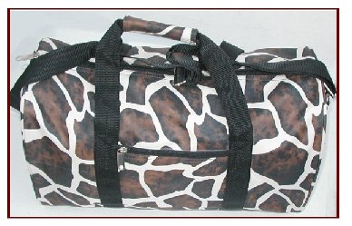 Wholesale Giraffe Brown White Lady's Tote Duffel (1 CASE=20)