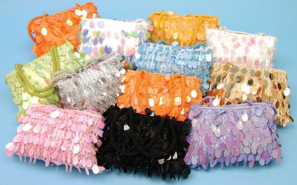 Assorted Color Sequence Purses(1 CASE=36)