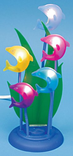 Assorted Acrylic Dolphin & Fish lamps in printed gift box(1 CASE=24)