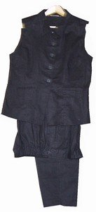 WOMENS BLACK VEST/PANTS SET(1 CASE=48)