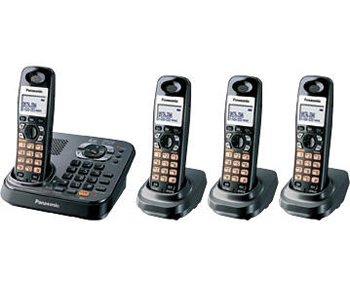 Panasonic KX-TG9344T Dect 6.0 Expandable Digital Cordless Answering System - 4 Handset System