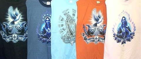 Wholesale Assorted Mens Short Sleeve Religious Prints (1 CASE=36)