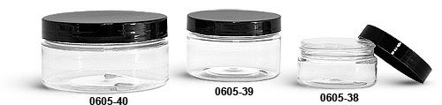 200 PIECE PLASTIC COSMETIC JAR LOT