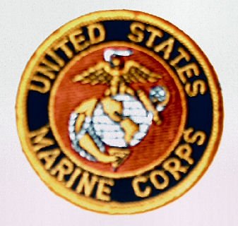 UNITED STATES MARINE CORPS USMC 3" Round Military Patch (silver globe)