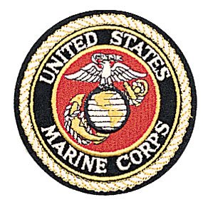 UNITED STATES MARINE CORPS DELUXE USMC 4" Round Military Patch