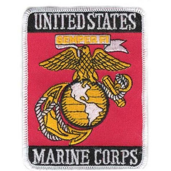 LIMITED EDITION: U.S. Marine Corps USMC Eagle Globe & Anchor Parris Island Rectangle Patch