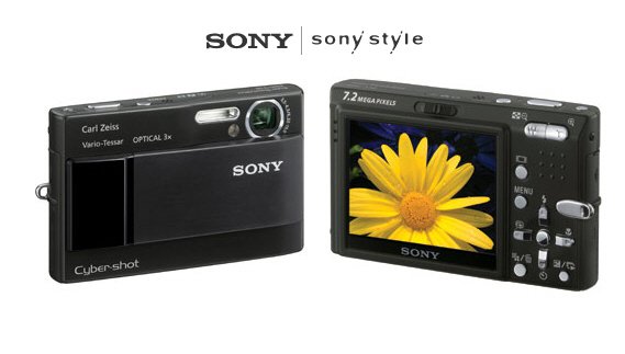Sony DSC-T10 - "Black" 7.2 MegaPixels Digital Camera with 14X Smart Zoom