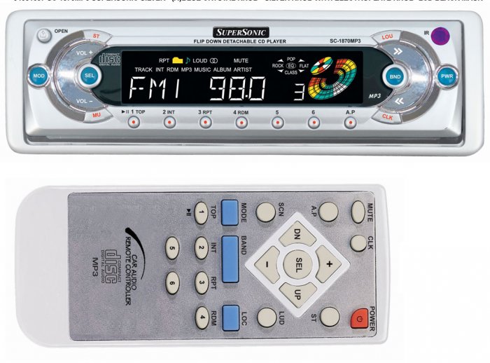 SDAT SC-1870 MP3 Detachable Car Stereo w/ Remote FREE SHIPPING!!!