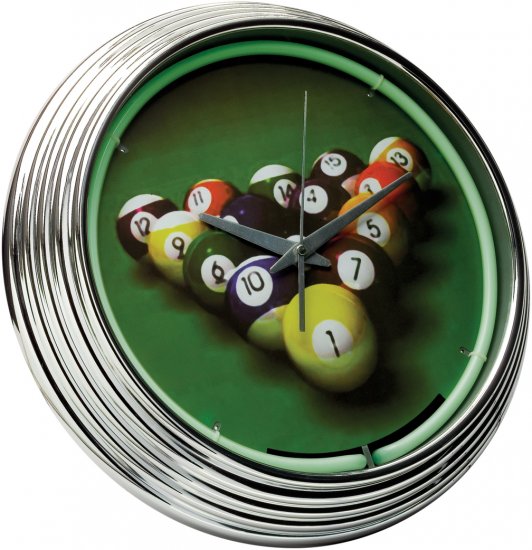 Neon Clock Pool FREE SHIPPING!!!