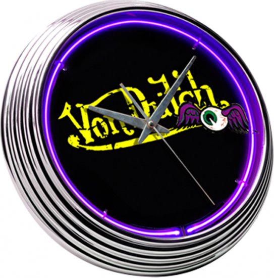Neon Clock Von Dutch Purple FREE SHIPPING!!!