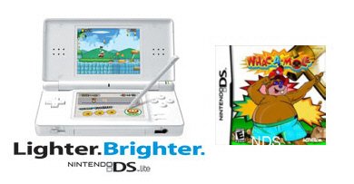 New Ultra Slim Nintendo DS Lite "Crystal White" Console Bundle FREE SHIPPING!!!