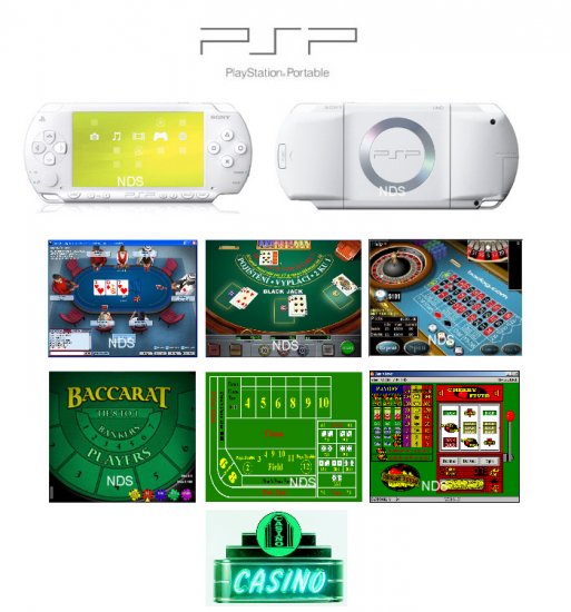 Sony PSP Ceramic White - "Casino Royal" Bundle with 14 Superb Casino Games FREE SHIPPING!!!