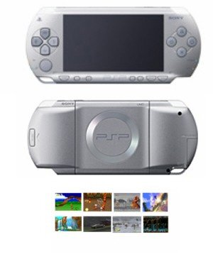 Sony PSP "Limited Edition" Silver + 41 Games FREE SHIPPING!!!!