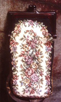 Eyeglass or Cigarette case Woven Cloth with Flower Design