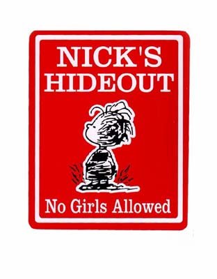 Personalized Red PIGPEN Kids Bedroom Door SIGN