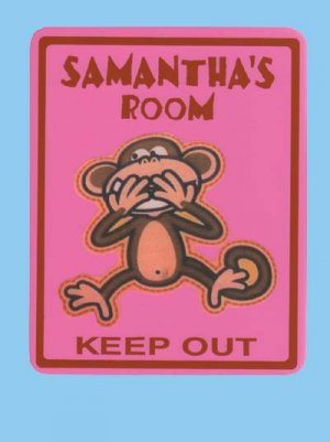 Personalized MONKEY Kids Bedroom Door SIGN