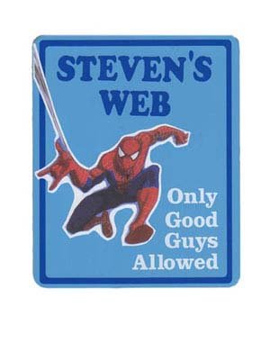 Personalized SPIDERMAN Boys Bedroom Door SIGN
