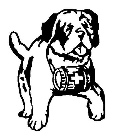 GREAT DANE PUPPY w/Flask Vinyl sticker / decal