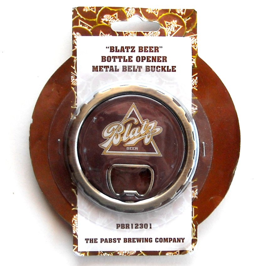Blatz Beer Pabst Bottle Opener Metal 3e Belt Buckle