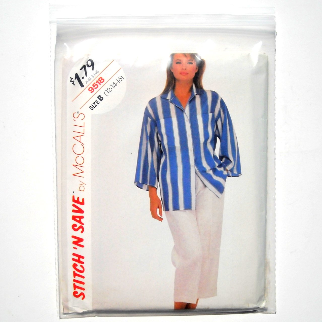 Misses Blouse Pants Size 12 - 16 Vintage McCalls Sewing Pattern 9518